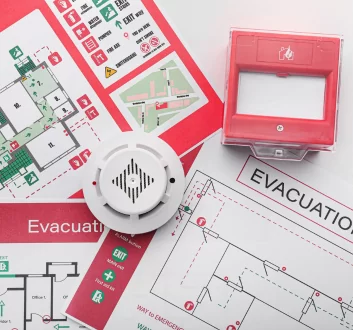 Evacuation plans and fire alarms